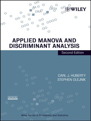 cover image of Applied MANOVA and Discriminant Analysis